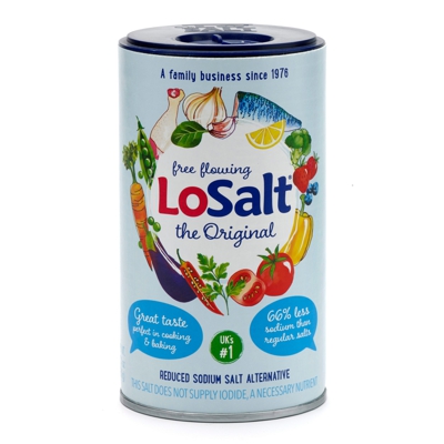 Lo Salt Iodized Reduced Sodium Salt Alternative