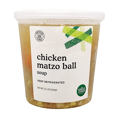 Diet info for Whole Foods Market, Matzo Ball Soup, 23.5 Ounce - Spoonful