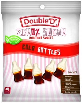 Buy Double D Sugarfree Cola Bottles 90g, Free Delivery to HK