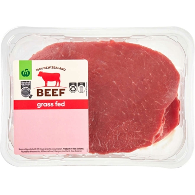 Diet info for Countdown Beef Sizzle Steak Grass Fed Nz Beef 9-10