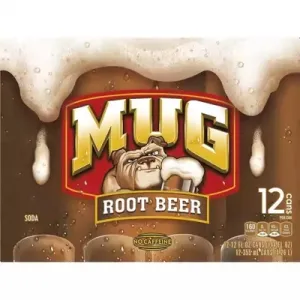 Mug Soda, Root Beer, Caffeine Free - 24 pack, 12 fl oz cans