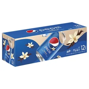 Pepsi Vanilla Cola, 12 fl oz, 12 count