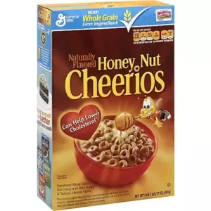 Diet info for Cheerios Honey Nut Cheerios Gluten Free Breakfast Cereal