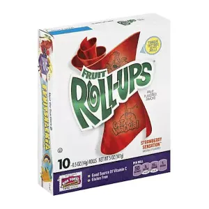 Betty Crocker Fruit Roll-Ups Strawberry Sensations 10 - 0.5 oz Rolls