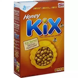 Honey Kix Breakfast Cereal, Crispy Corn Puffs Cereal, 12 Oz