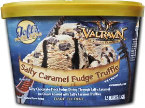 SALTY CARAMEL FUDGE TRUFFLE ICE CREAM