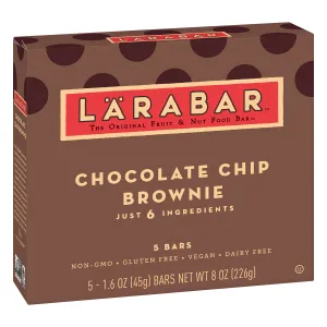 Larabar Chocolate Chip Brownie Fruit & Nut Bar - 1.6oz/5ct