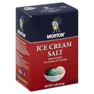Morton Ice Cream Rock Salt - 4 Lb