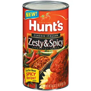 HUNT'S, PASTA SAUCE, ZESTY & SPICY, HUNT'S, PASTA SAUCE, ZESTY & SPICY