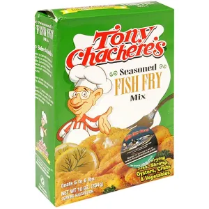 Tony Chachere's Famous Creole Cuisine Seasoned Fish Fry Mix, 10 Oz (Pack Of 12)