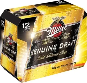 Miller Genuine Draft Lager Beer Cans 4.6% ABV - 12-12 Fl. Oz ...