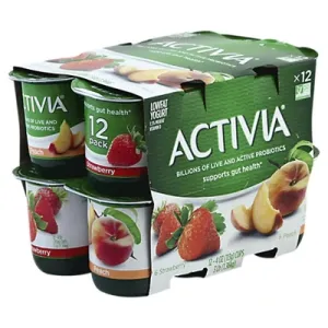 Activia Strawberry Flavor Lowfat Yogurt Drink, 4 count, 7 fl oz