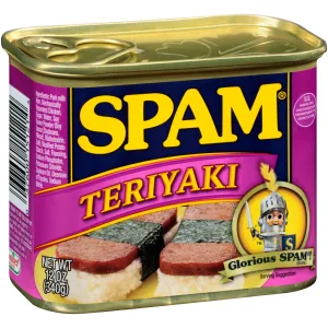 SPAM Teriyaki, Shelf-Stable Meat, 12 oz Aluminum Can 