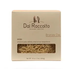 Dal Raccolo Orzo Pasta Bronze Die, 16 Oz