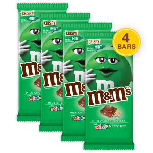 M&M's Crispy Mint Milk Chocolate Bar with Minis & Crisp Rice