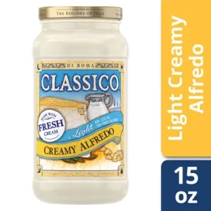 Pasta Sauce Light Creamy Alfredo 15 Oz