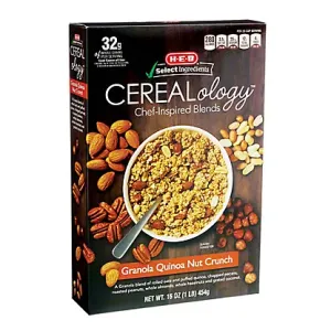 H-E-B SELECT INGREDIENTS CEREALOLOGY GRANOLA QUINOA NUT CRUNCH, 16 OZ