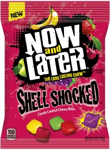 Now & Later Assorted Sour Shell Shocked Candy Coated Sour Chewy Bites