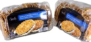 Specially Selected Imported Vanilla Flavored Italian Waffle Cookies (2 Packages X 7 Oz.)