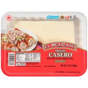 El Mexicano Queso Fresco Casero Crumbling Cheese, 4 lbs