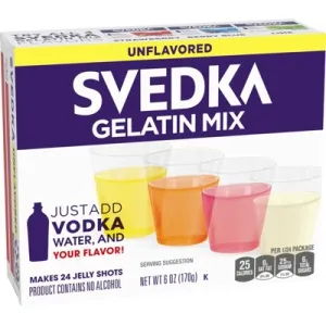 SVEDKA Unflavored Gelatin Mix, 6 oz Box