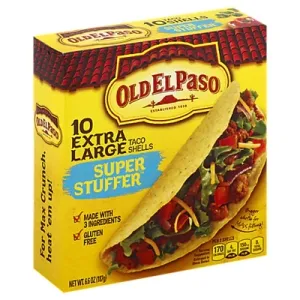 Old El Paso Gluten Free Vegan Stand 'n Stuff Yellow Corn Taco Shells -  4.7oz/10ct