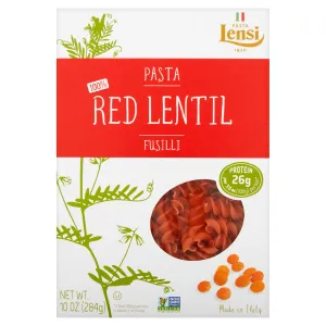 Pasta Lensi Gluten Free Red Lentil Pasta Fusilli