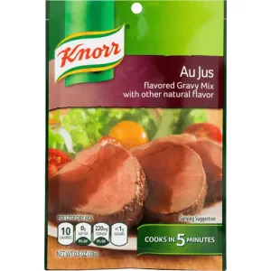 Knorr Professional Instant Au Jus Gravy Mix Gluten Free, No Artificial  Flavors or Preservatives, No added MSG, Dairy Free, Colors from Natural  Sources, 3.7 oz, Pack of 12