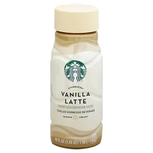 Starbucks Iced Espresso Vanilla Latte Premium Iced Coffee Drink, 40 oz  Bottle - DroneUp Delivery