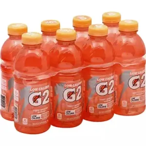 (8 Count) Gatorade G2 Thirst Quencher Lower Sugar Sports Drink, Raspberry Lemonade, 20 fl oz