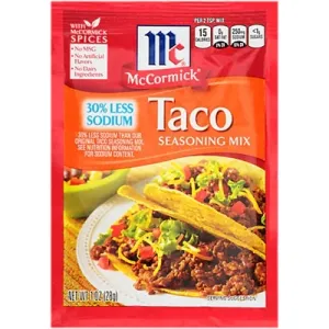 McCormick 30% Less Sodium Taco Seasoning Mix