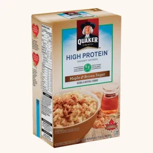 Quaker High Protein Maple & Brown Sugar Instant Oatmeal