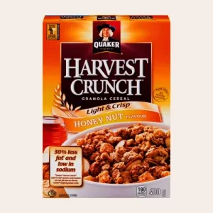 Quaker Harvest Crunch Light & Crisp Cereal Honey Nut 1.2 kg