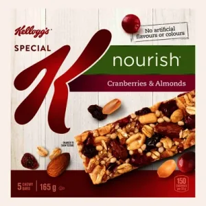 Kellogg's Special K Nourish Cranberries & Almonds Bar - 165g, 5 bars