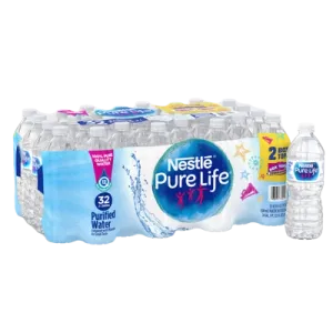 Pure Life Purified Bottled Water, 16 Ounce, 32-pack