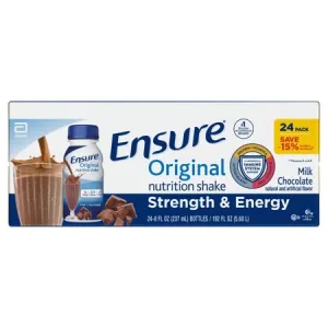 Ensure Original Nutrition Shake Strength And Energy Milk Chocolate Flavor