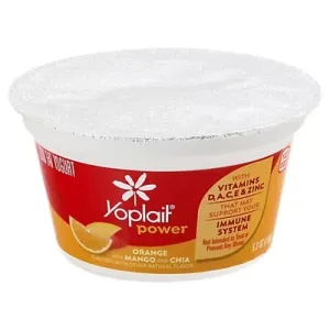 Yoplait Power Mango Orange Chia Low Fat Yogurt - 5.3 Oz