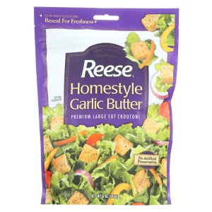 GARLIC BUTTER HOMESTYLE LARGE CUT PREMIUM CROUTONS, GARLIC BUTTER