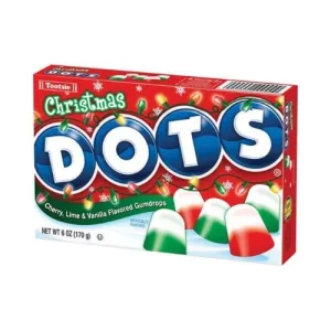 TOOTSIE, CHRISTMAS DOTS GUMDROPS, CHERRY, LIME & VANILLA, CHERRY, LIME & VANILLA