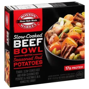Boston Market Home Style Meals Slow Cooked Beef Bowl With Seasoned Red Potatoes - 11 Oz