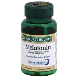 Nature’s Bounty Melatonin Capsules 10mg 60 Count
