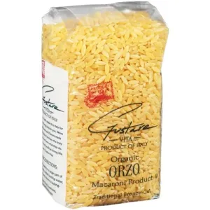 Gustare Vita Traditional Bronze Cut Organic Orzo Macaroni Product