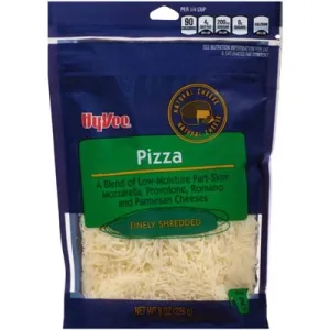 PIZZA A BLEND OF LOW-MOISTURE PART-SKIM MOZZARELLA, PROVOLONE, ROMANO AND PARMESAN FINELY SHREDDED CHEESES, PIZZA