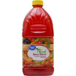 BURST BERRY BLEND FLAVORED CARROT JUICE BEVERAGE BLEND FROM CONCENTRATE, BURST BERRY BLEND