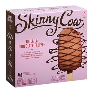 Skinny Cow Ice Cream Bars Low Fat Chocolate Truffle - 6-2.65 Fl. Oz.