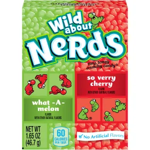 NERDS, WILD ABOUT CANDY, SO VERRY CHERRY, WHAT -A- MELON, SO VERRY CHERRY, WHAT -A- MELON