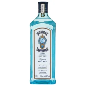 Bombay Sapphire Gin London Dry Distilled 94 Proof - 1.75 Liter