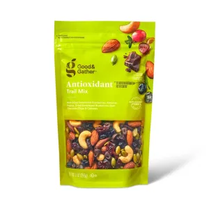 ANTIOXIDANT WITH DRIED SWEETENED CRANBERRIES, ALMONDS, PEPITAS, DRIED SWEETENED BLUEBERRIES, DARK CHOCOLATE CHIPS & CASHEWS TRAIL MIX, ANTIOXIDANT