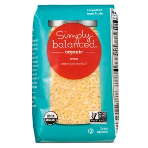 SIMPLY BALANCED, ORGANIC ORZO, MACARONI PRODUCT