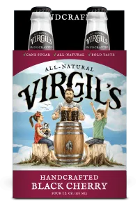 Virgil's Micro Brewed Black Cherry Cream Soda - 4 PK